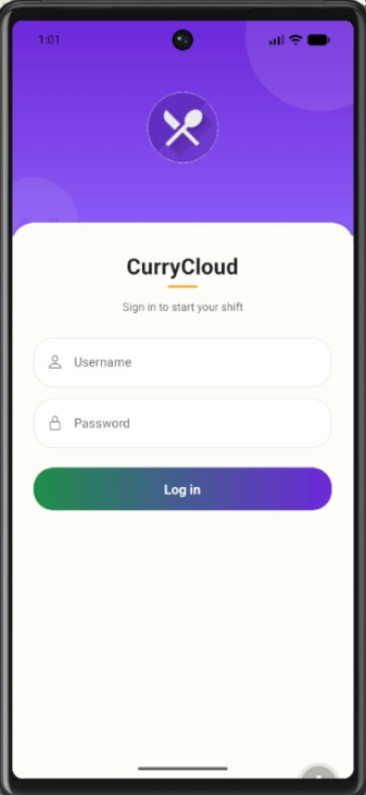 CurryCloud mobile app